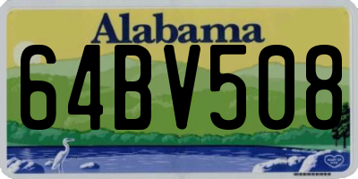AL license plate 64BV508