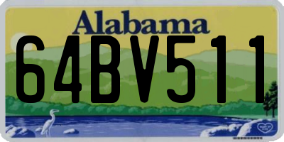 AL license plate 64BV511