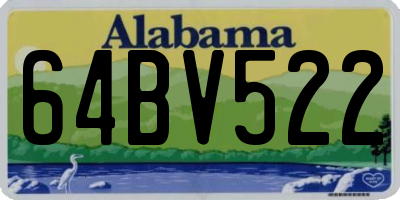 AL license plate 64BV522