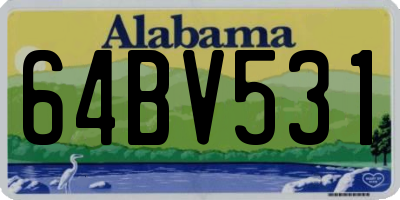 AL license plate 64BV531