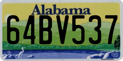 AL license plate 64BV537