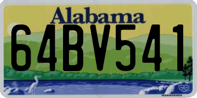 AL license plate 64BV541