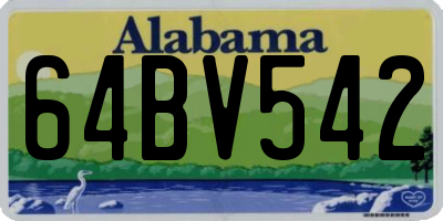 AL license plate 64BV542