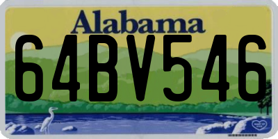 AL license plate 64BV546