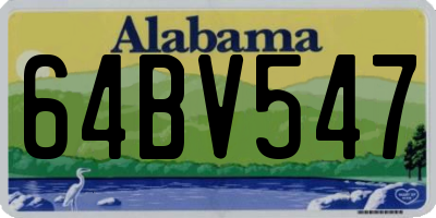 AL license plate 64BV547