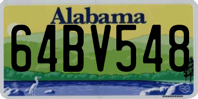 AL license plate 64BV548