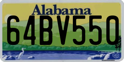 AL license plate 64BV550