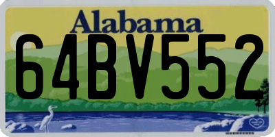 AL license plate 64BV552