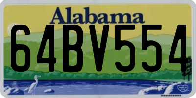 AL license plate 64BV554