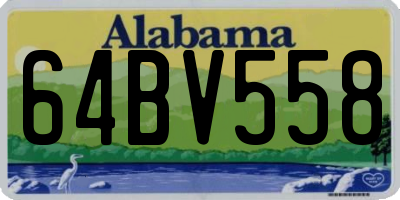 AL license plate 64BV558