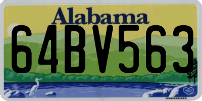 AL license plate 64BV563
