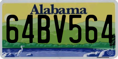 AL license plate 64BV564