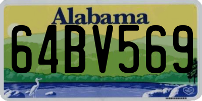AL license plate 64BV569