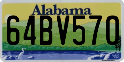 AL license plate 64BV570