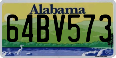 AL license plate 64BV573