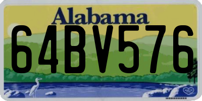 AL license plate 64BV576