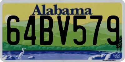 AL license plate 64BV579