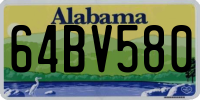 AL license plate 64BV580