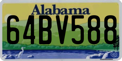 AL license plate 64BV588