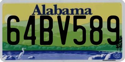 AL license plate 64BV589