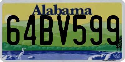 AL license plate 64BV599