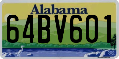 AL license plate 64BV601