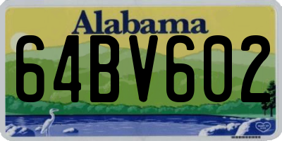 AL license plate 64BV602