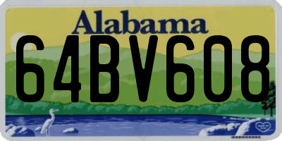 AL license plate 64BV608