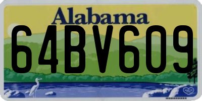 AL license plate 64BV609