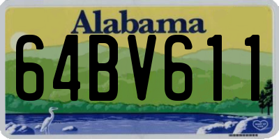 AL license plate 64BV611