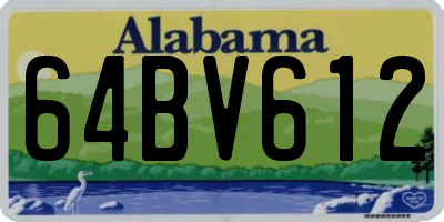 AL license plate 64BV612