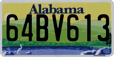 AL license plate 64BV613