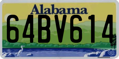 AL license plate 64BV614