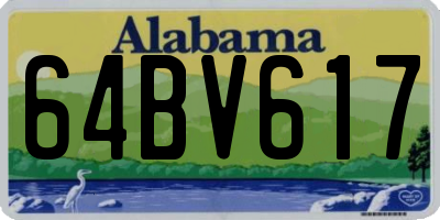 AL license plate 64BV617