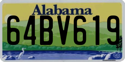 AL license plate 64BV619
