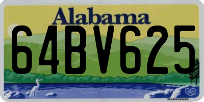 AL license plate 64BV625