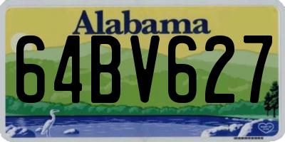 AL license plate 64BV627