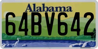 AL license plate 64BV642