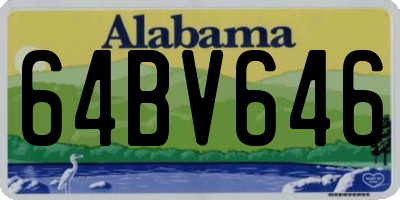 AL license plate 64BV646