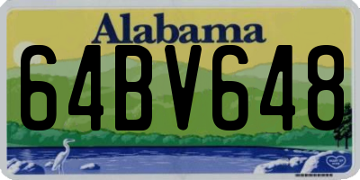 AL license plate 64BV648