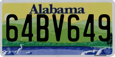 AL license plate 64BV649