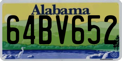 AL license plate 64BV652