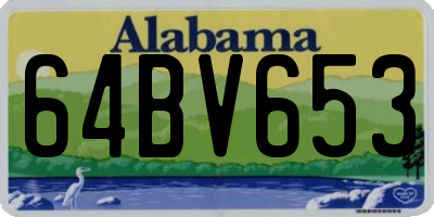 AL license plate 64BV653