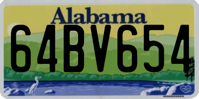 AL license plate 64BV654