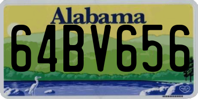 AL license plate 64BV656