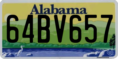 AL license plate 64BV657
