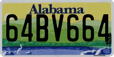 AL license plate 64BV664