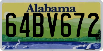 AL license plate 64BV672