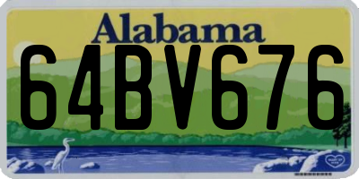 AL license plate 64BV676