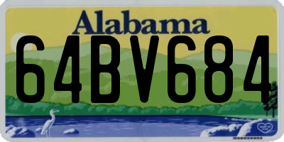AL license plate 64BV684